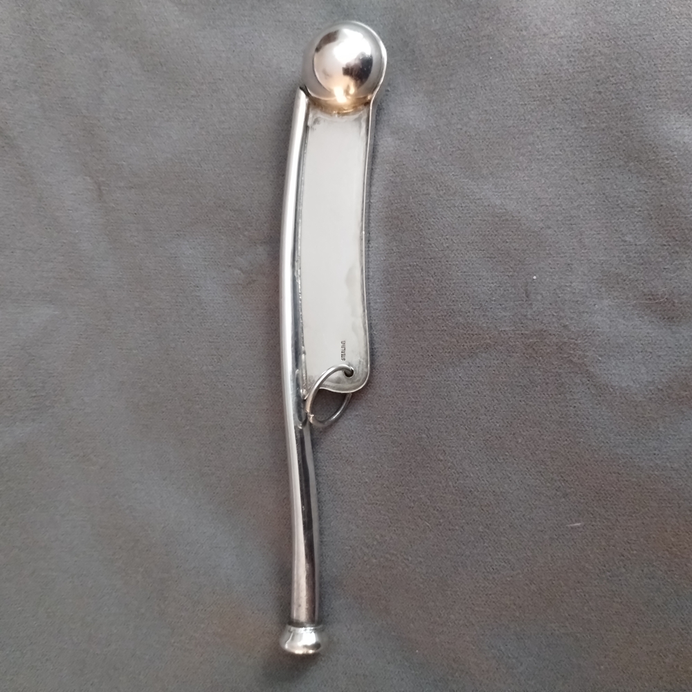 WWII Sterling Silver Pipe Whistle